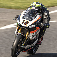 Buy canvas prints of No Limits track day rider by Liam Roberts