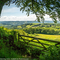 Buy canvas prints of Devon Countryside View by Andrew Denning