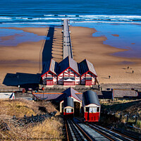 Buy canvas prints of Saltburn Pier by Andrew  Sturdy