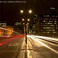 Buy canvas prints of London Bridge Light Trails by Daniel Gwalter
