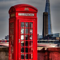 Buy canvas prints of The Iconic Telephone Box by Daniel Gwalter