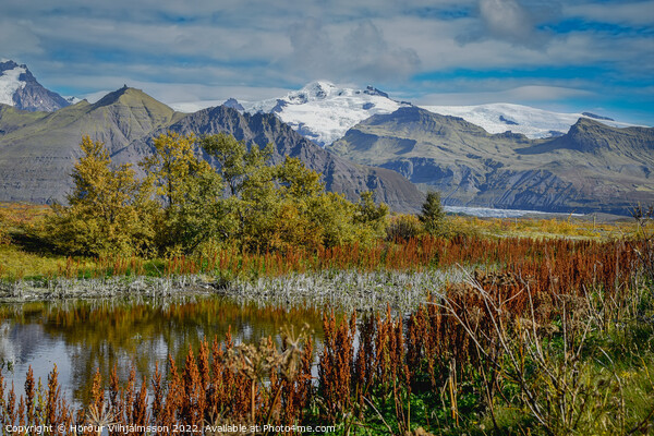 Majestic Fall Colors in Skaftafell Picture Board by Hörður Vilhjálmsson