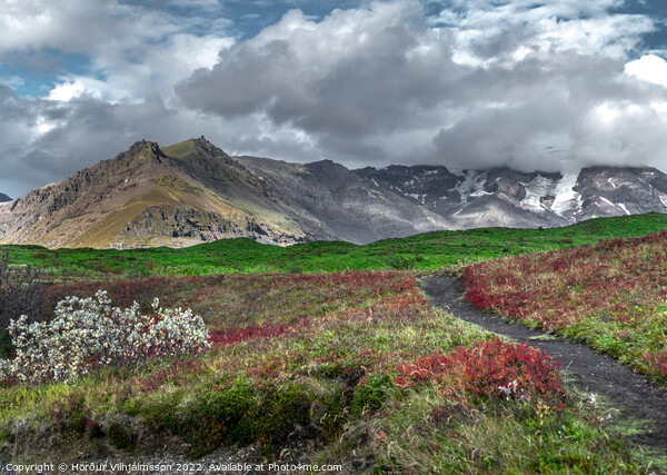 Majestic Autumn in the Icelandic Highlands Picture Board by Hörður Vilhjálmsson