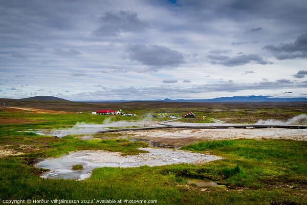 'Hveravellir: Iceland's Geothermal Paradise' Picture Board by Hörður Vilhjálmsson