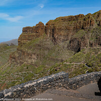 Buy canvas prints of Road to Masca village .Tenerife  by Hörður Vilhjálmsson