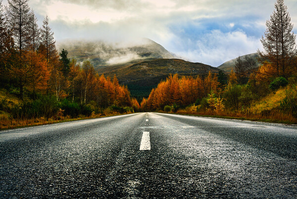 The Nevis Ending Road Picture Board by Storyography Photography
