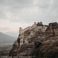 Buy canvas prints of Meteora Monastery, Mountain, Greece by Veronika Druzhnieva