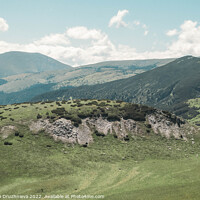 Buy canvas prints of View on the Mountains of Transalpina Romania by Veronika Druzhnieva