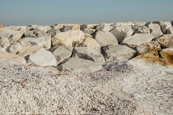 Outdoor stonerock near the sea, Italy. Picture Board by Veronika Druzhnieva