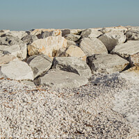 Buy canvas prints of Outdoor stonerock near the sea, Italy. by Veronika Druzhnieva