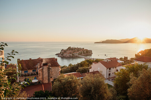 Sunset on Montenegro  Picture Board by Veronika Druzhnieva