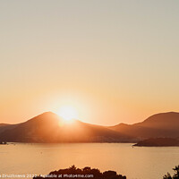 Buy canvas prints of Sunset in Montenegro, Budva by Veronika Druzhnieva