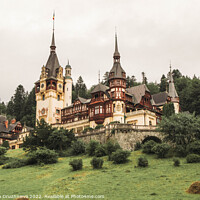 Buy canvas prints of Peleș Castle, Romania by Veronika Druzhnieva
