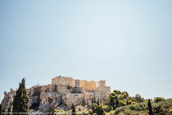 Majestic Ruins of Ancient Athens Picture Board by Veronika Druzhnieva