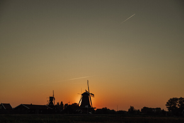 Radiance over a Holland village  Picture Board by Veronika Druzhnieva