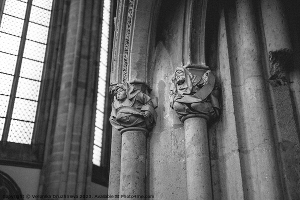 Ancient Architectural Elegance, Domkerk Utrecht  Picture Board by Veronika Druzhnieva