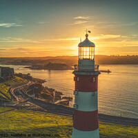Buy canvas prints of Smeaton's Tower Sunrise by Mark Radford