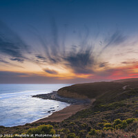 Buy canvas prints of Sunset at Bells Beach by Shaun Sharp