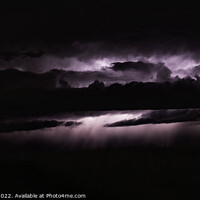 Buy canvas prints of Lightning Lit Clouds by Shaun Sharp