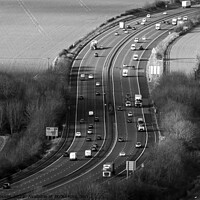Buy canvas prints of M40 Oxfordshire by Mark Weekes