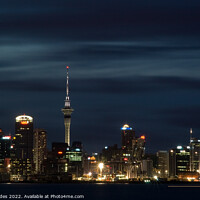 Buy canvas prints of Auckland Skyline by Night by Phil Rhodes