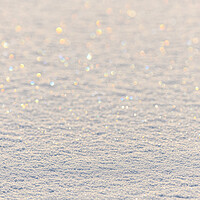 Buy canvas prints of Thin layer of shiny snow on the ice. by Christian Decout
