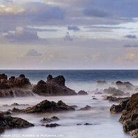Buy canvas prints of Evening on the Atlantic Ocean - On the north coast of Tenerife by Wilhelm Menze