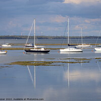 Buy canvas prints of Yachts Moored In Keyhaven by Geoff Stoner