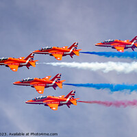 Buy canvas prints of Red Arrows by Geoff Stoner