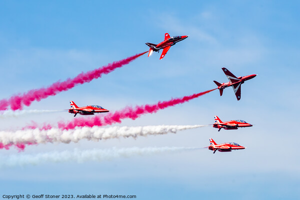 Red Arrows Picture Board by Geoff Stoner