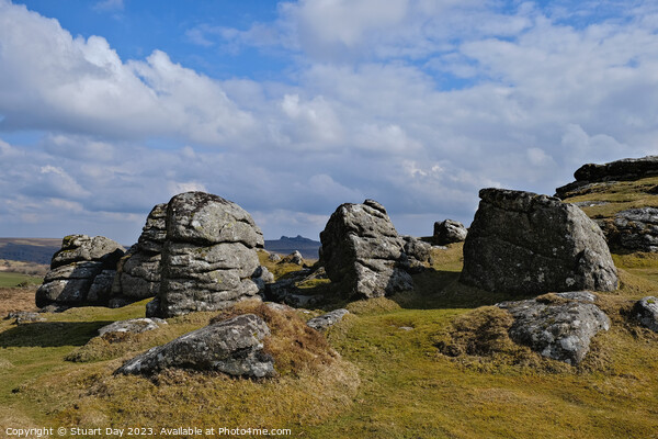 Bell Tor, Dartmoor - Magnificent Rock Formation Picture Board by Stuart Day