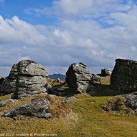 Buy canvas prints of Bell Tor, Dartmoor - Magnificent Rock Formation by Stuart Day