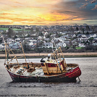 Buy canvas prints of Boat wreck On the river Foyle Derry/Londonderry No by Sky Photography