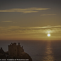Buy canvas prints of Dunnottar Castle Sunrise Dramatic and Ancient Fort by DAVID FRANCIS