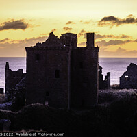 Buy canvas prints of Majestic Sunrise Over Dunnottar Castle by DAVID FRANCIS