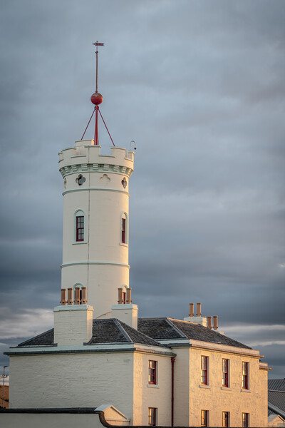 Majestic Lighthouse on Scottish Coast Picture Board by DAVID FRANCIS