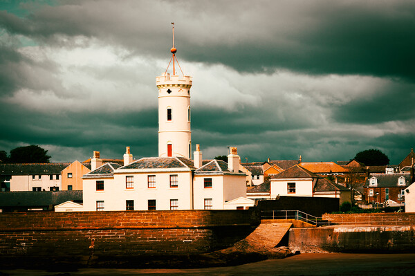 The Signal Tower at Arbroath in Scotland Picture Board by DAVID FRANCIS