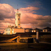 Buy canvas prints of The Signal Tower at Arbroath in Scotland by DAVID FRANCIS