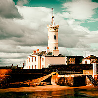 Buy canvas prints of The Spectacular Signal Tower in Arbroath Scotland by DAVID FRANCIS