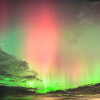Buy canvas prints of Brilliant Aurora over Laurencekirk Scotland by DAVID FRANCIS
