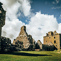Buy canvas prints of Dunnottar Castle near Stonehaven by DAVID FRANCIS