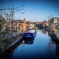 Buy canvas prints of The River Lea Hertford by Andy laurence