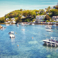 Buy canvas prints of Boats at Salcombe  by James Greenley