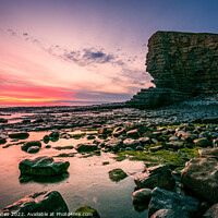 Buy canvas prints of Sunset at Nash Point by David Jones