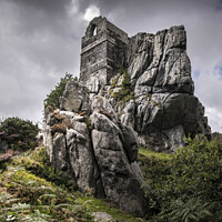 Buy canvas prints of The ruins of the mysterious 15th century Roche Roc by Gordon Scammell