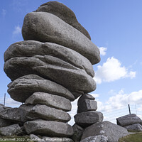 Buy canvas prints of The Cheesewring on Bodmin Moor in Cornwall. by Gordon Scammell