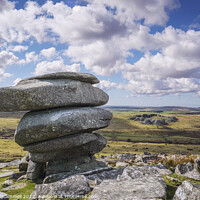 Buy canvas prints of The Cheesewring on Bodmin Moor. by Gordon Scammell