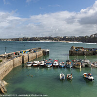 Buy canvas prints of The quaint picturesque Newquay harbour in Cornwall by Gordon Scammell