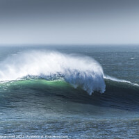 Buy canvas prints of Breaking wave at Fistral in Newquay, Cornwall. by Gordon Scammell