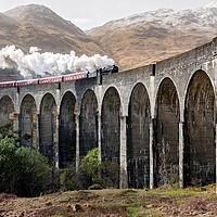 Buy canvas prints of Steam Train in Scotland by Elizabeth Hudson